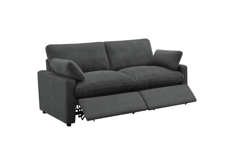 609532P Collins Modular Power Loveseat Dark Grey