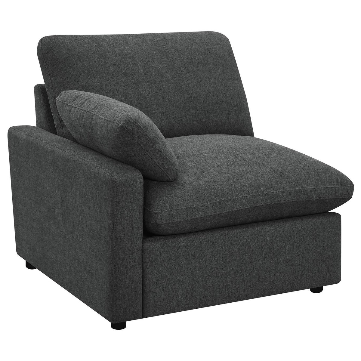 609532P Collins Modular Power Loveseat Dark Grey