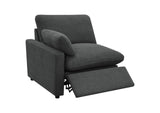 609532P Collins Modular Power Loveseat Dark Grey