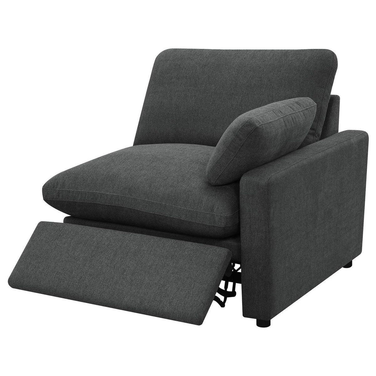 609532P Collins Modular Power Loveseat Dark Grey