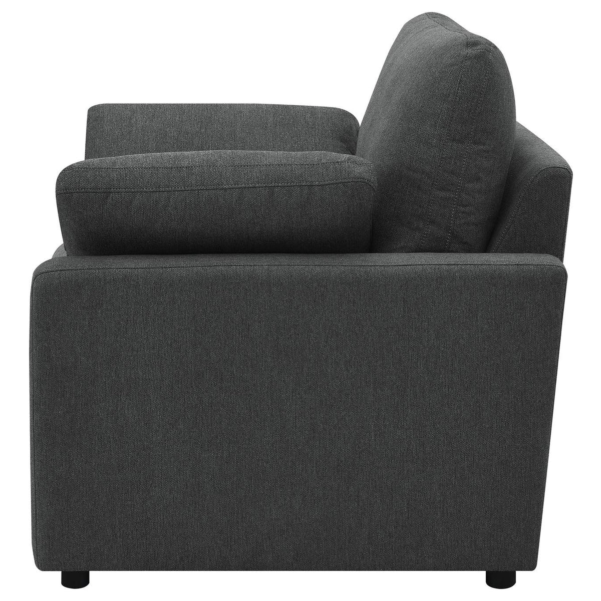 609533P Collins Upholstered Power Recliner Chair Dark Grey