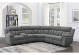 609540P Bahrain 6-piece Modular Power Reclining Sectional Charcoal