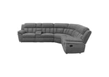 609540 Bahrain 6-piece Modular Reclining Sectional Sofa Charcoal