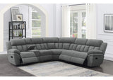 609540 Bahrain 6-piece Modular Reclining Sectional Sofa Charcoal