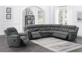 609540 Bahrain 6-piece Modular Reclining Sectional Sofa Charcoal