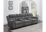 609541PT Bahrain 5-piece Power Home Theater Seating Charcoal