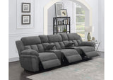 609541PT Bahrain 5-piece Power Home Theater Seating Charcoal