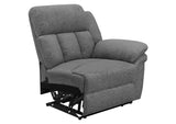 609541PT Bahrain 5-piece Power Home Theater Seating Charcoal