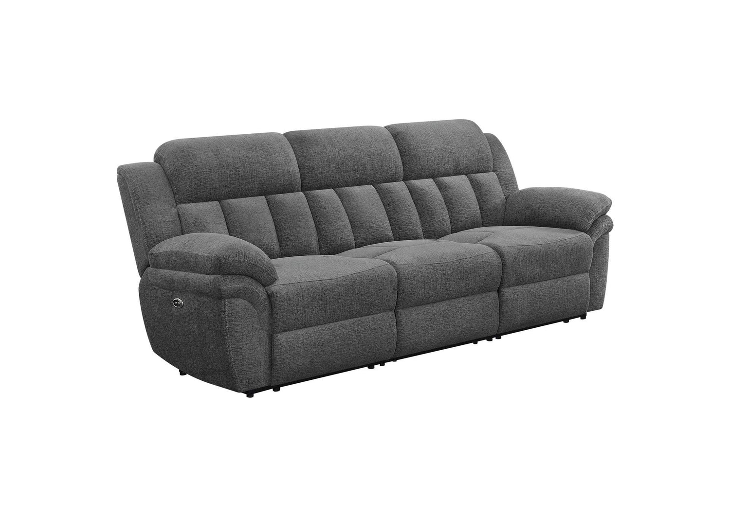 Bahrain Upholstered Power Sofa Charcoal