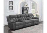 609541T Bahrain 5-piece Upholstered Home Theater Seating Charcoal