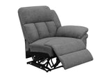 609541T Bahrain 5-piece Upholstered Home Theater Seating Charcoal