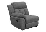 609541 Bahrain Upholstered Motion Sofa Charcoal