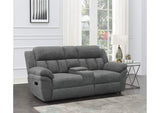 609542 Bahrain Upholstered Motion Loveseat Charcoal