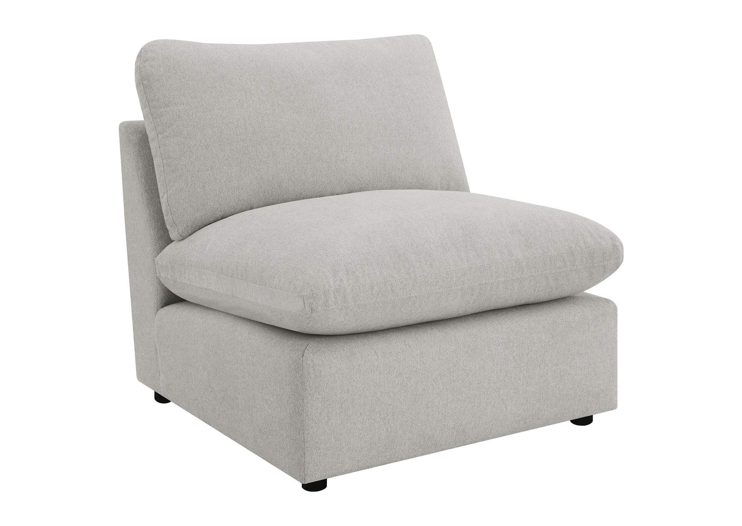 609560AC Collins Modular Armless Chair Grey