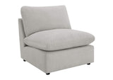 609560AC Collins Modular Armless Chair Grey