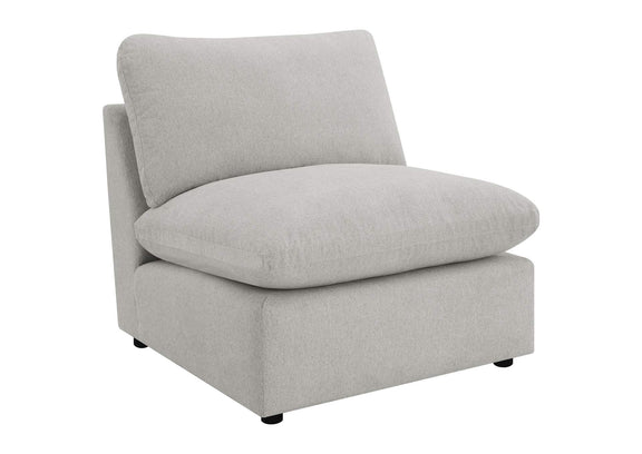 609560AC Collins Modular Armless Chair Grey