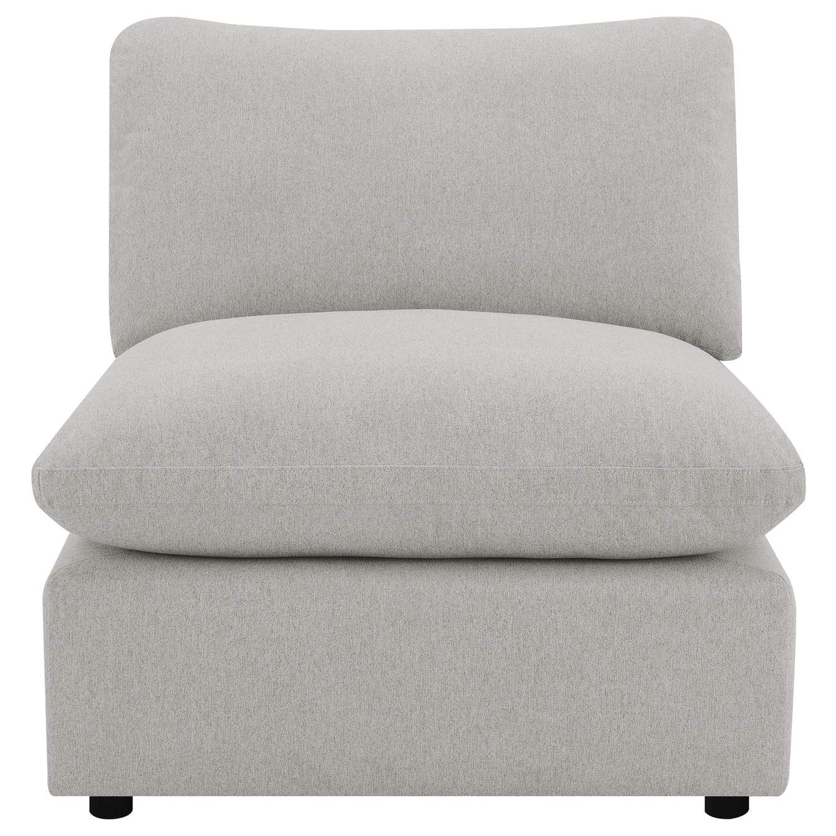 609560AC Collins Modular Armless Chair Grey