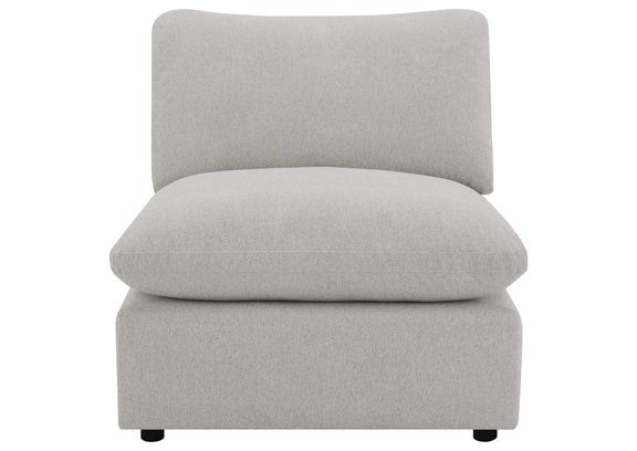 609560AC Collins Modular Armless Chair Grey