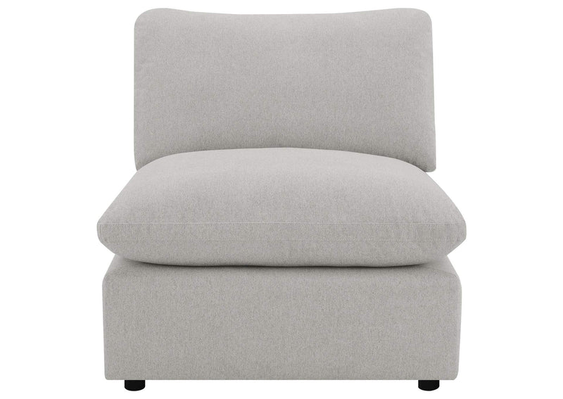 609560AC Collins Modular Armless Chair Grey