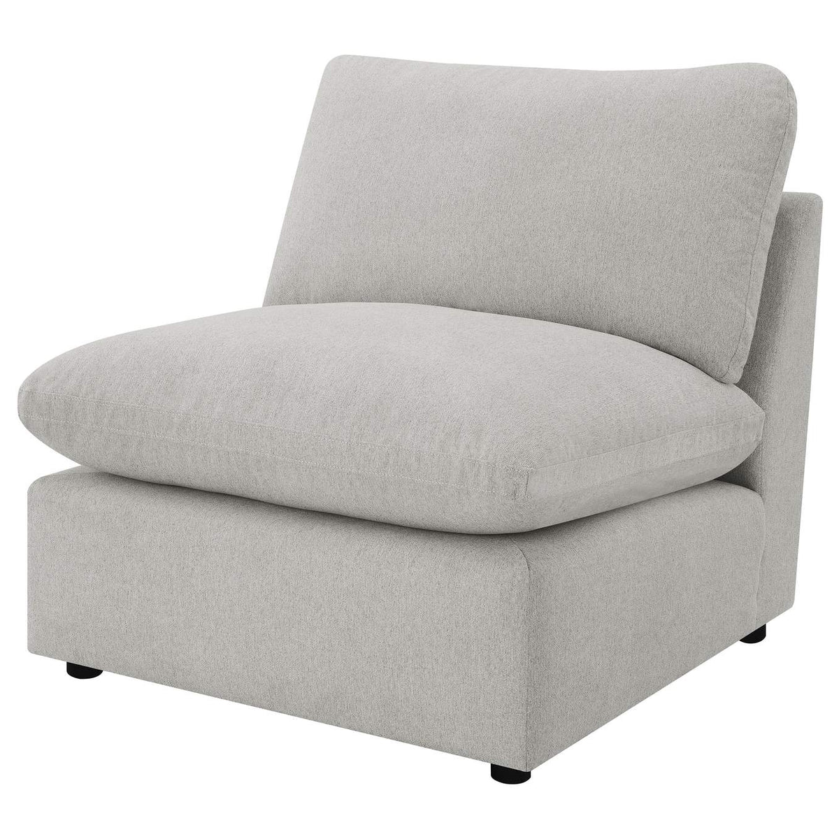 609560AC Collins Modular Armless Chair Grey