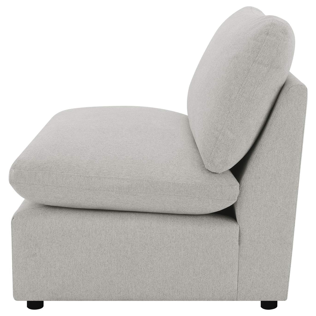 609560AC Collins Modular Armless Chair Grey