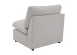 609560AC Collins Modular Armless Chair Grey