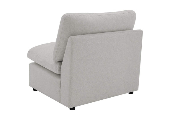 609560AC Collins Modular Armless Chair Grey