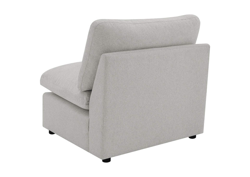 609560AC Collins Modular Armless Chair Grey