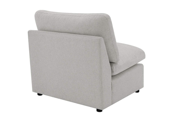 609560AC Collins Modular Armless Chair Grey