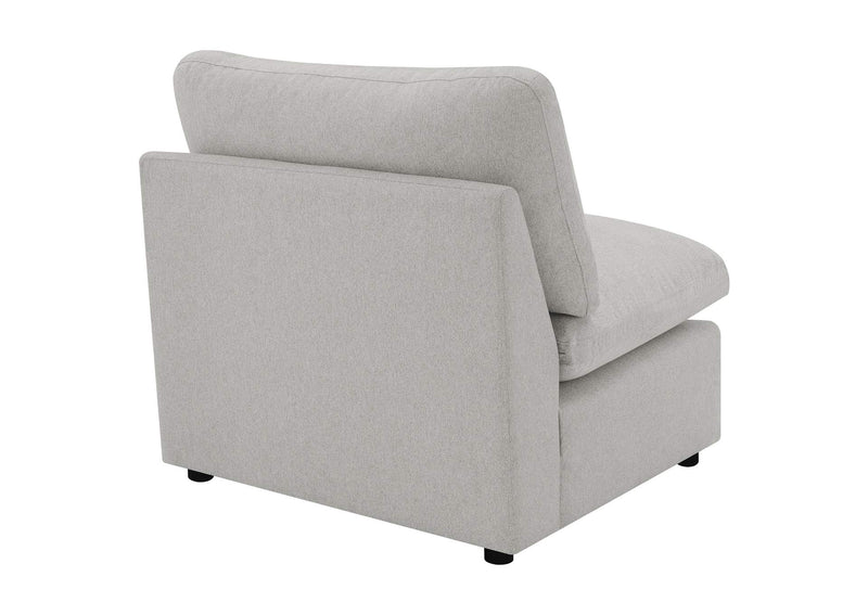 609560AC Collins Modular Armless Chair Grey