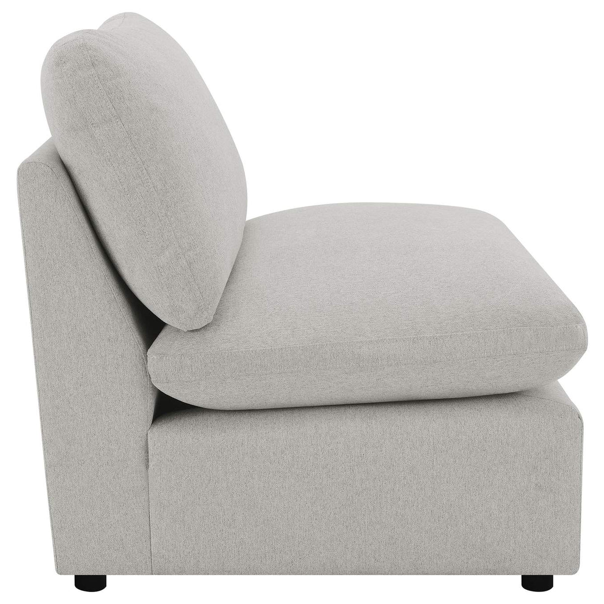 609560AC Collins Modular Armless Chair Grey