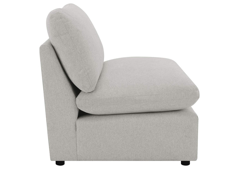 609560AC Collins Modular Armless Chair Grey