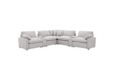 609560P-SETA Collins 7-piece Modular Power Reclining Sectional Grey