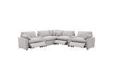 609560P-SETA Collins 7-piece Modular Power Reclining Sectional Grey