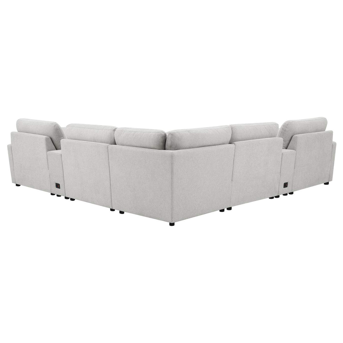 609560P-SETA Collins 7-piece Modular Power Reclining Sectional Grey