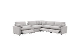 609560P-SET Collins 6-piece Modular Power Reclining Sectional Grey