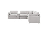 609560P-SET Collins 6-piece Modular Power Reclining Sectional Grey