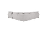 609560P-SET Collins 6-piece Modular Power Reclining Sectional Grey