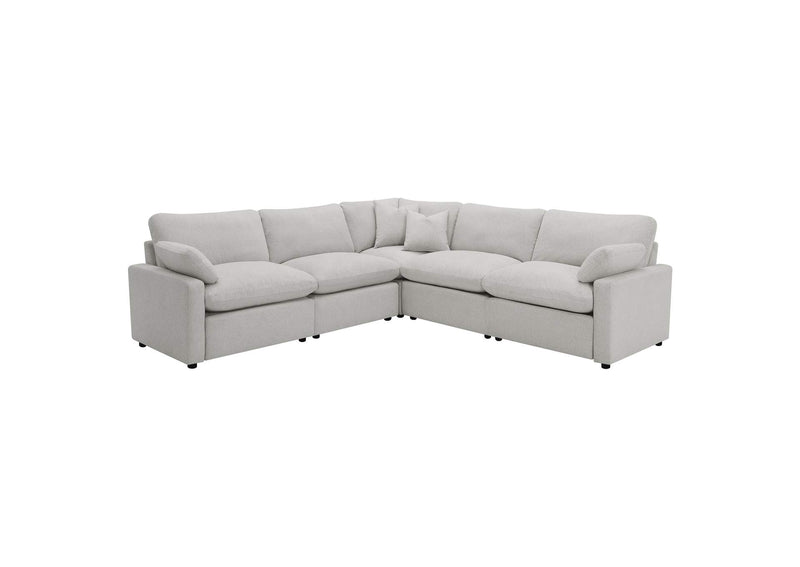 609560P Collins 5-piece Modular Power Reclining Sectional Grey