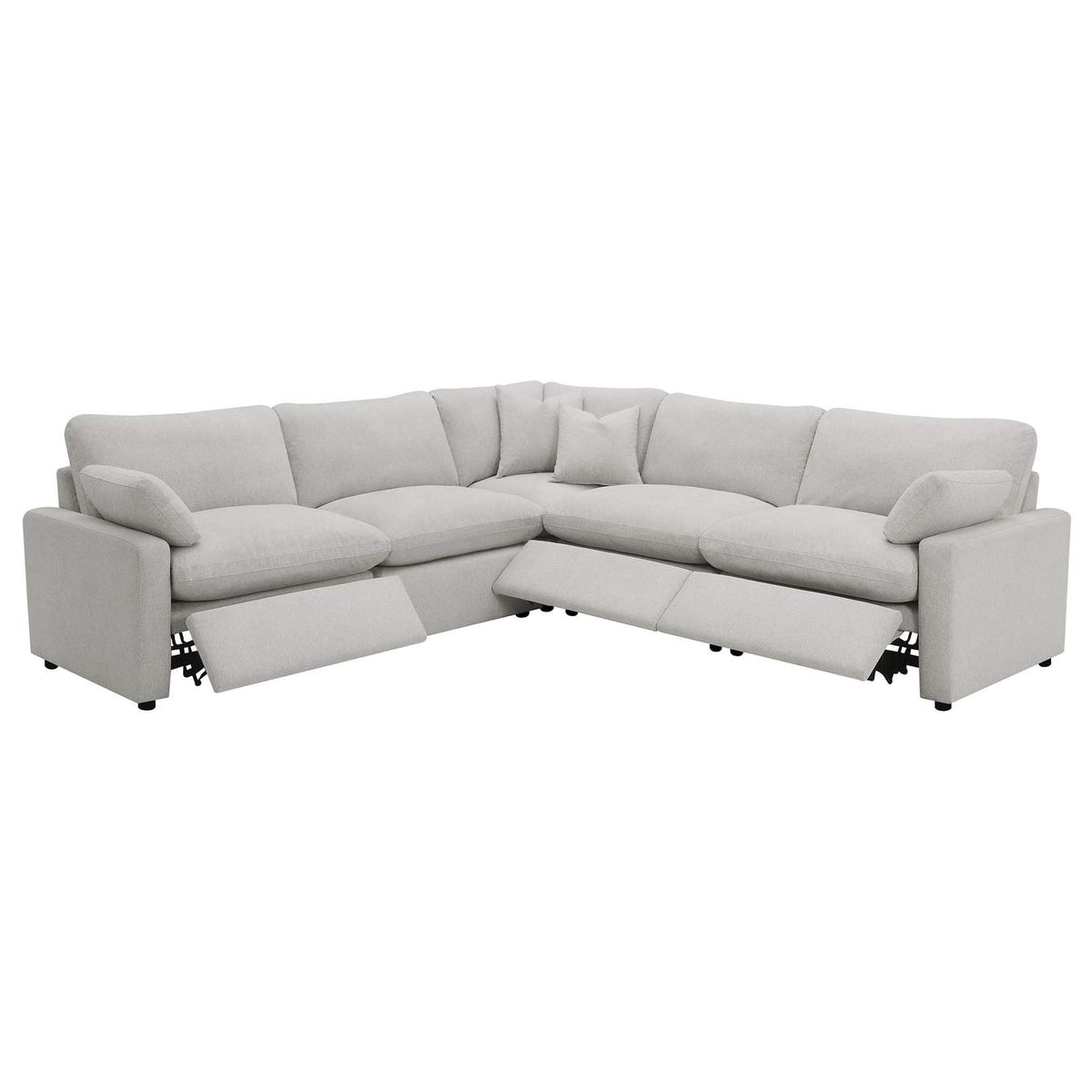 609560P Collins 5-piece Modular Power Reclining Sectional Grey