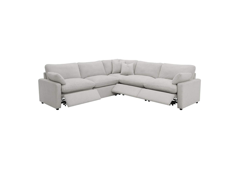 609560P Collins 5-piece Modular Power Reclining Sectional Grey