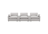 609561PT Collins 5-Piece Power Reclining Home Theater Seating Grey