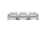 609561PT Collins 5-Piece Power Reclining Home Theater Seating Grey