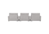 609561PT Collins 5-Piece Power Reclining Home Theater Seating Grey