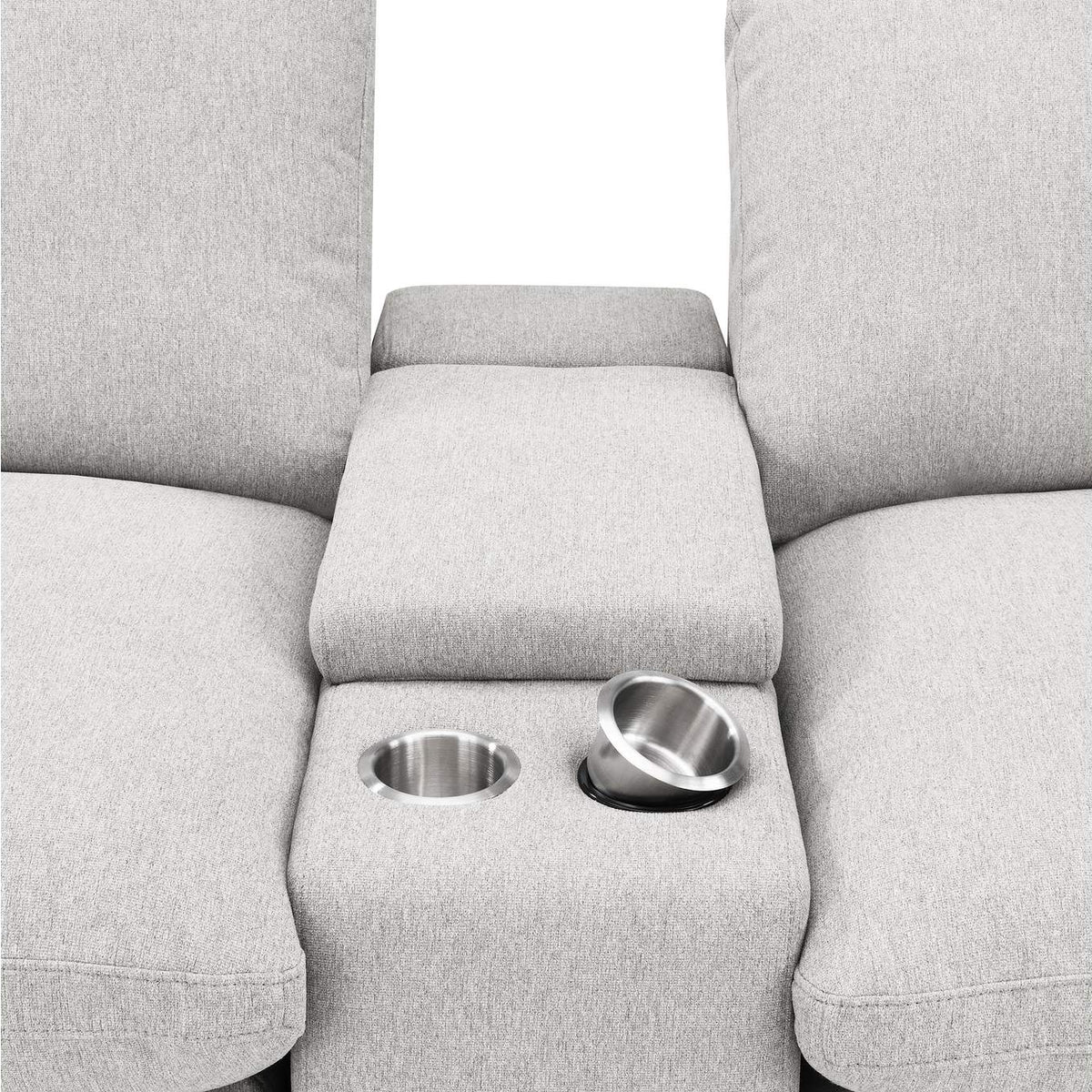 609561PT Collins 5-Piece Power Reclining Home Theater Seating Grey