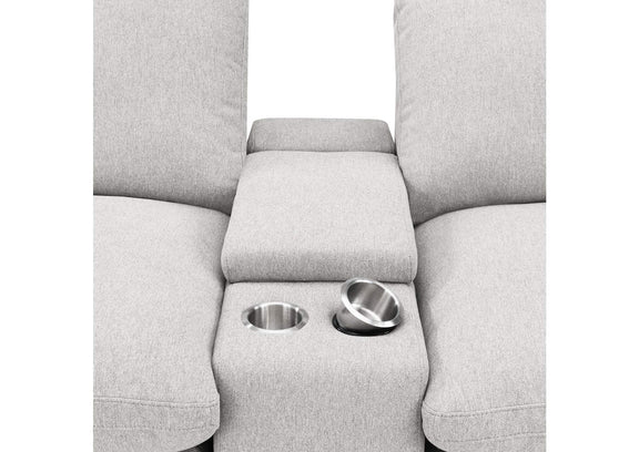 609561PT Collins 5-Piece Power Reclining Home Theater Seating Grey