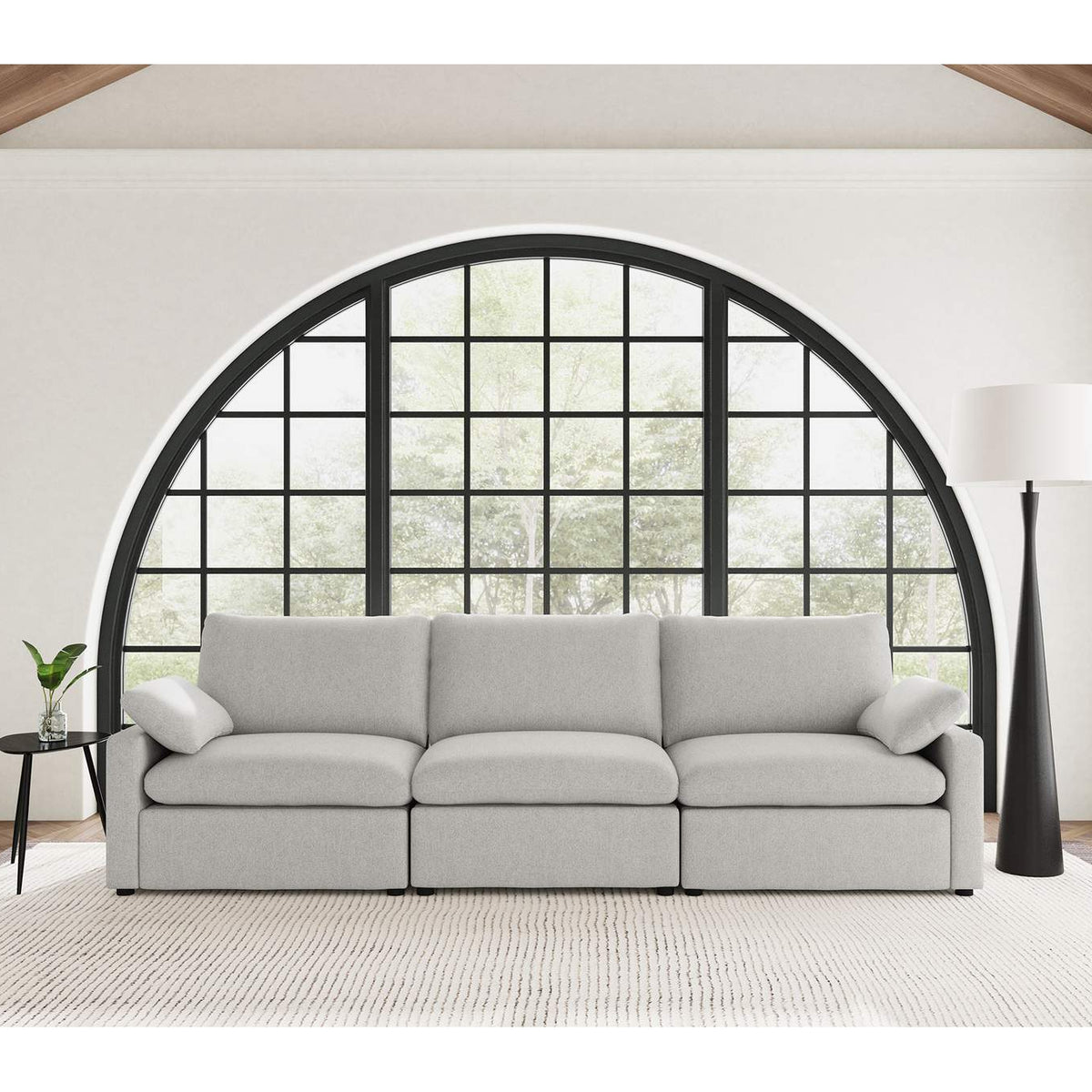 609561P Collins Modular Power Sofa Grey