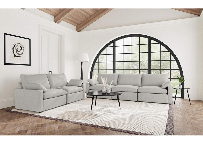 609561P Collins Modular Power Sofa Grey