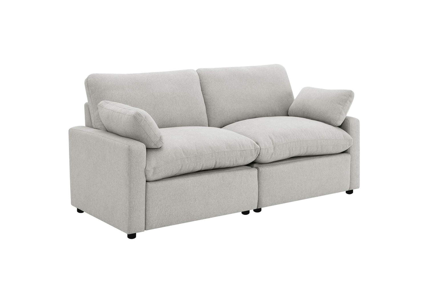 609562P Collins Modular Power Loveseat Grey