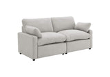 609562P Collins Modular Power Loveseat Grey